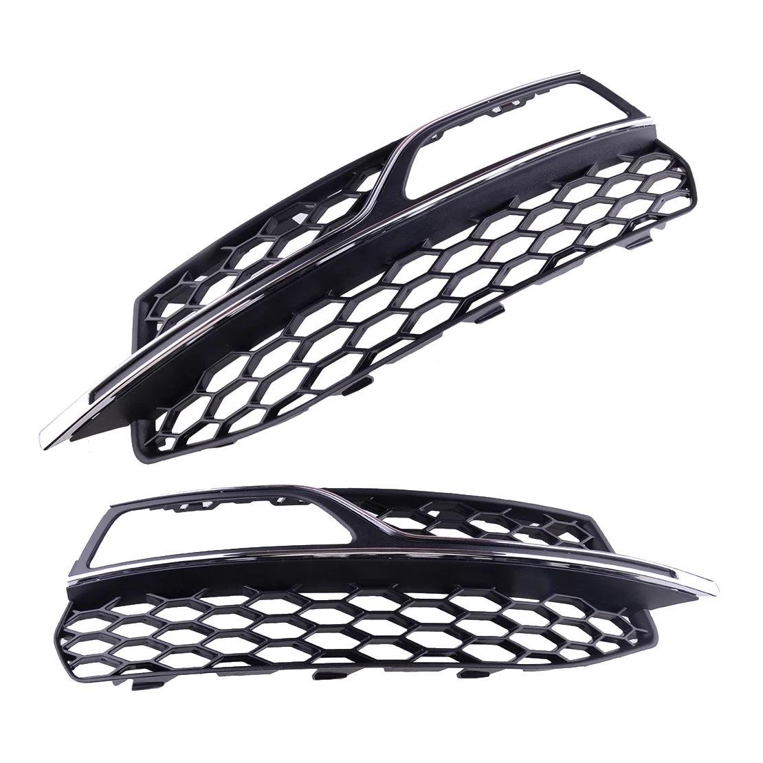 

Car 1 Pair Bumper Lower Honeycomb Fog Light Lamp Grill Grille Cover Fit for Audi A3 S3 S-Line 2013-2016 8V3807681G 8V3807682