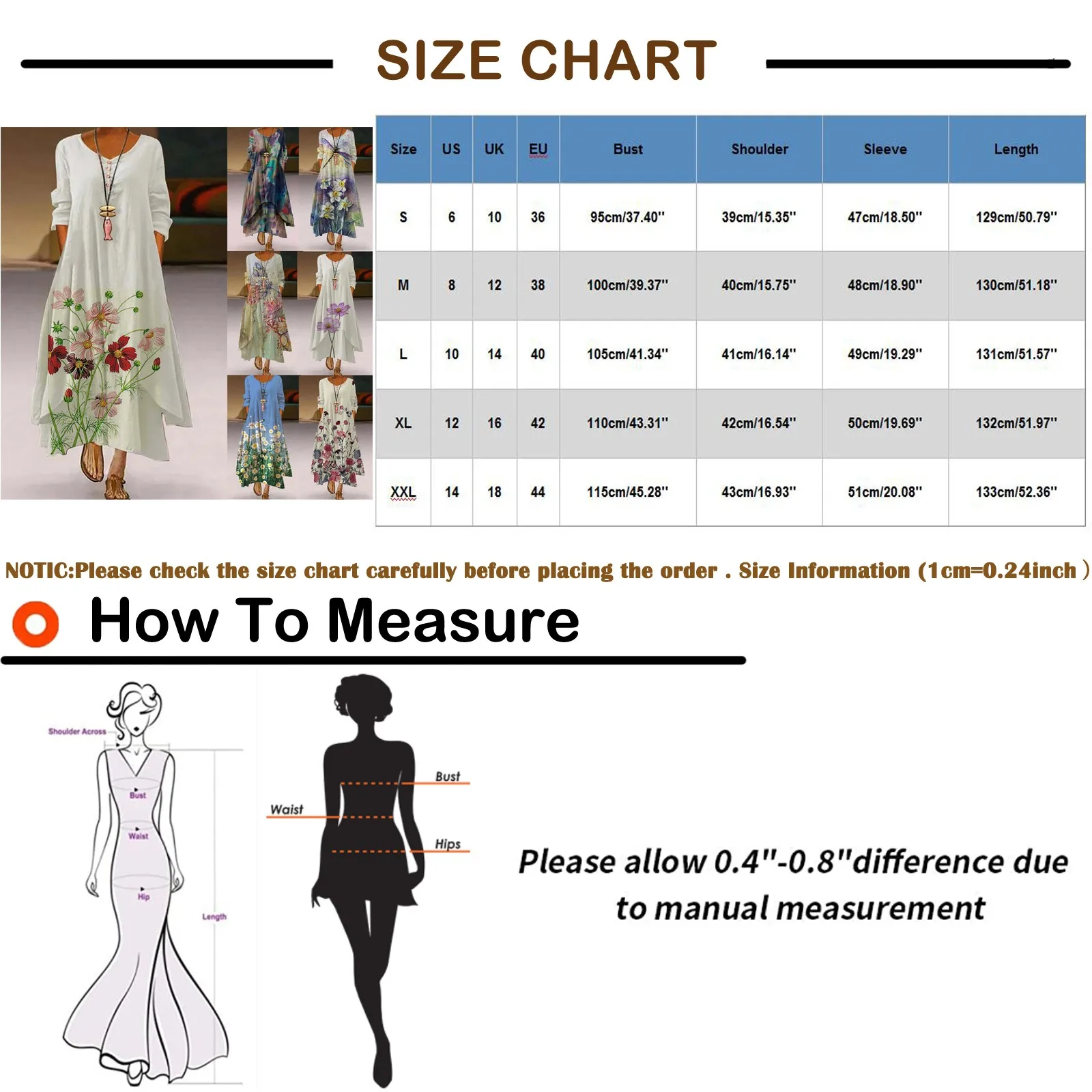 

Women Summer Long Dresses Floral Print Dress O-Neck Long Sleeve Irregular Loose Dresses For Women Casual