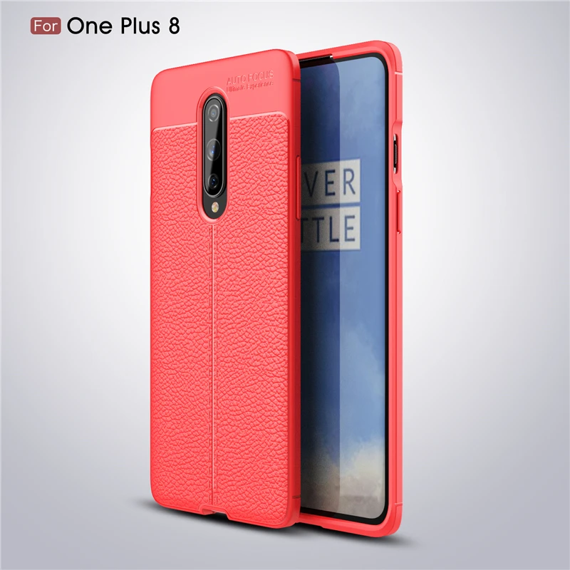 

For Oneplus 8 Case Silicone Leather Shell Rubber Fundas TPU Back Phone Case For One plus 8 Cover For Oneplus 8 Cover