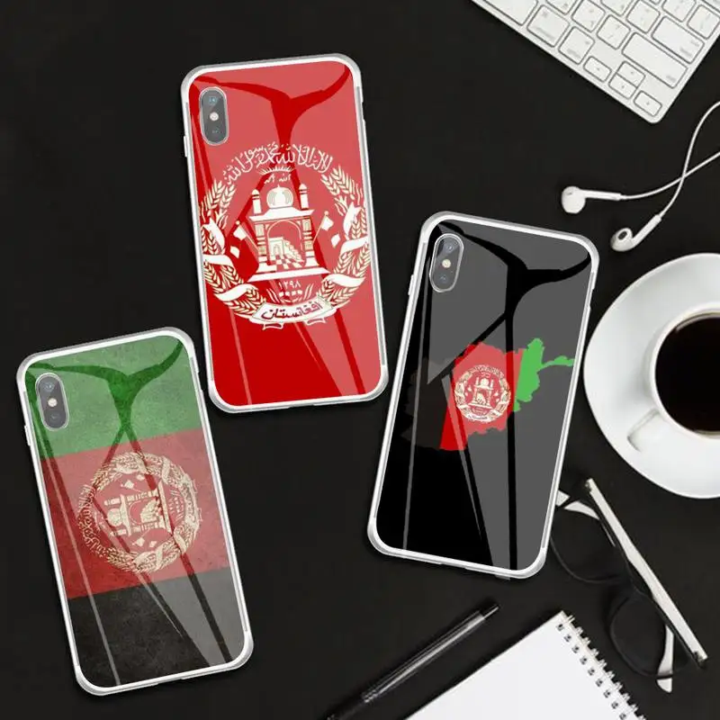 

Afghan Afghanistan Flag Phone Case Transparent Case For IPhone 6 6s 7 8 Plus X Xs Xr Xsmax 11 12 Pro Promax 12mini