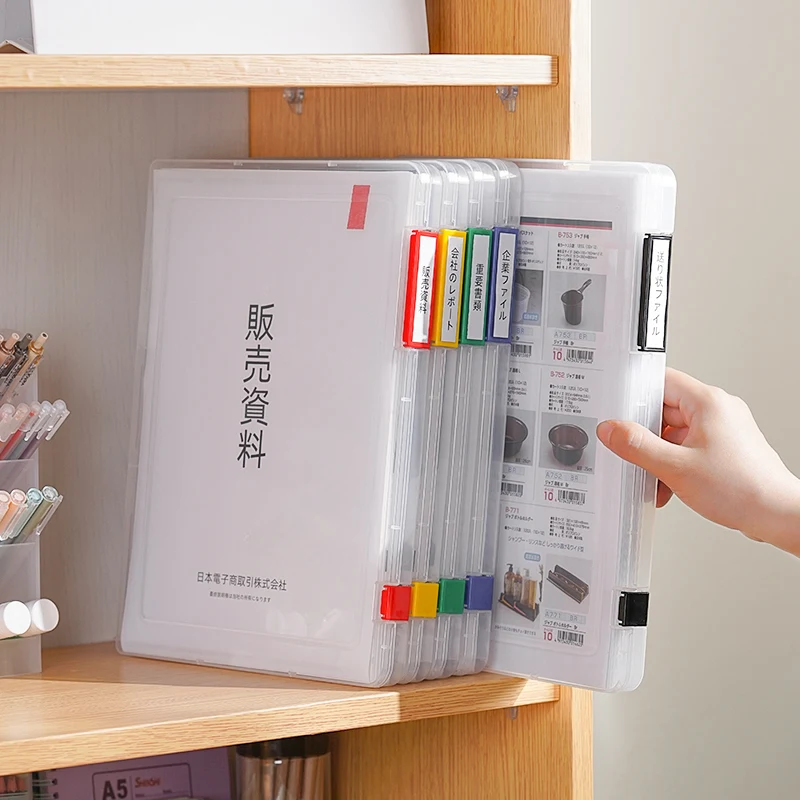 Прозрачная Папка органайзер для документов Офисная коробка хранения купюр