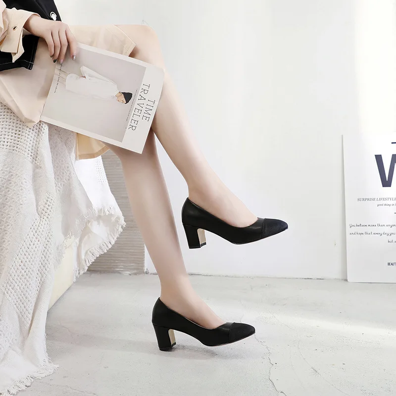 Женские лоферы с квадратным носком летние массивные туфли-лодочки женские