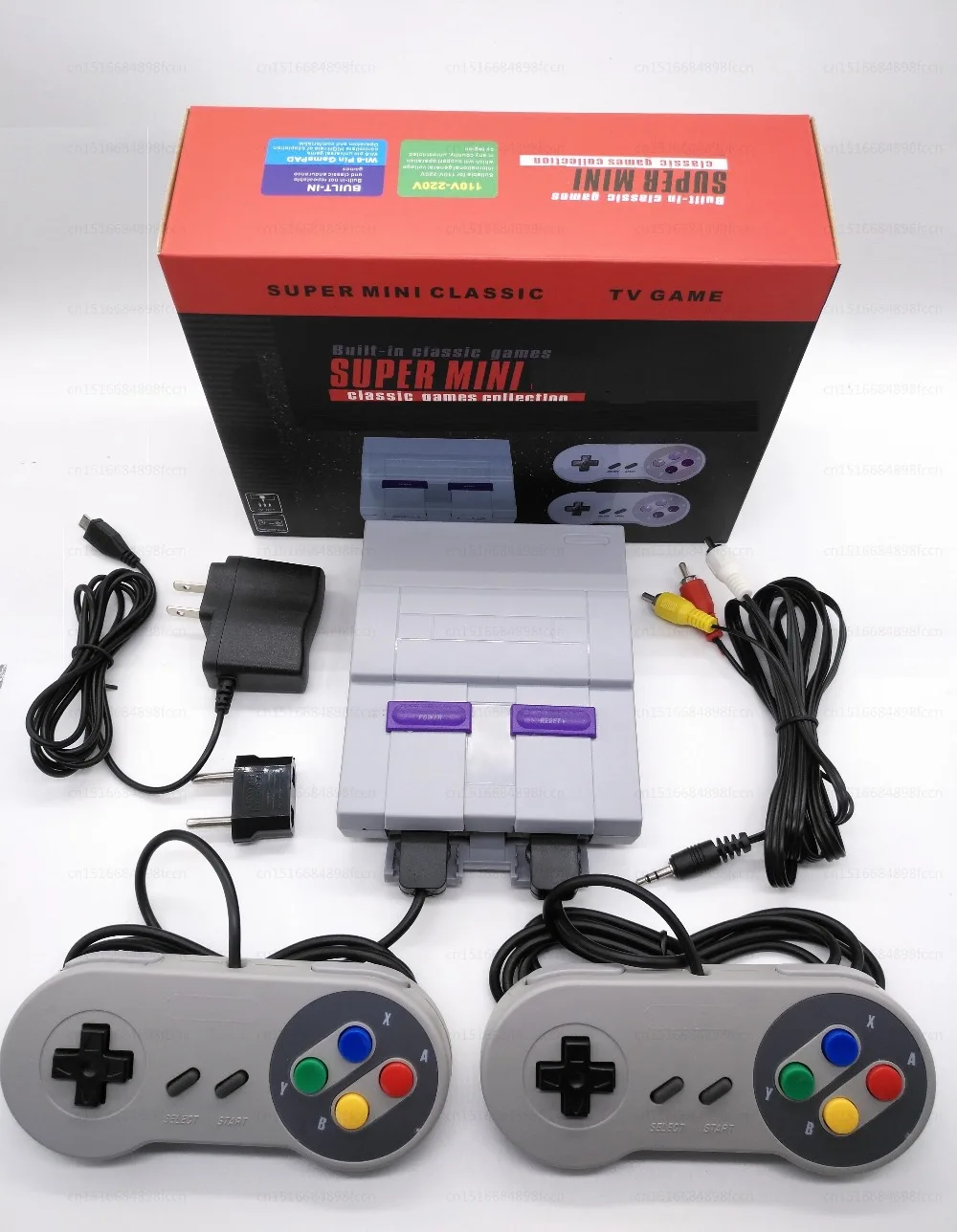 30 шт. для Snes 16 битных игр Ретро Мини ТВ Видео игровая консоль с 94 встроенными различными 16 битными играми для Snes два геймпада