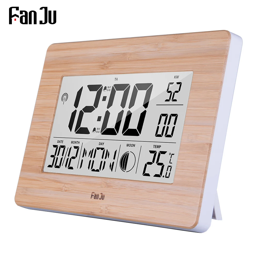 FanJu FJ3530 температура настенные часы метеостанция термометр цифровой будильник ЖК