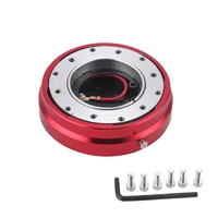 universal thin version 6 hole car auto racing steel steering wheel quick release hub adapter snap off boss kit red blue black