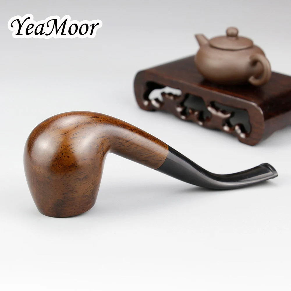 Новый Бент деревянная курительная трубка аксессуар 9 мм фильтр из черного дерева