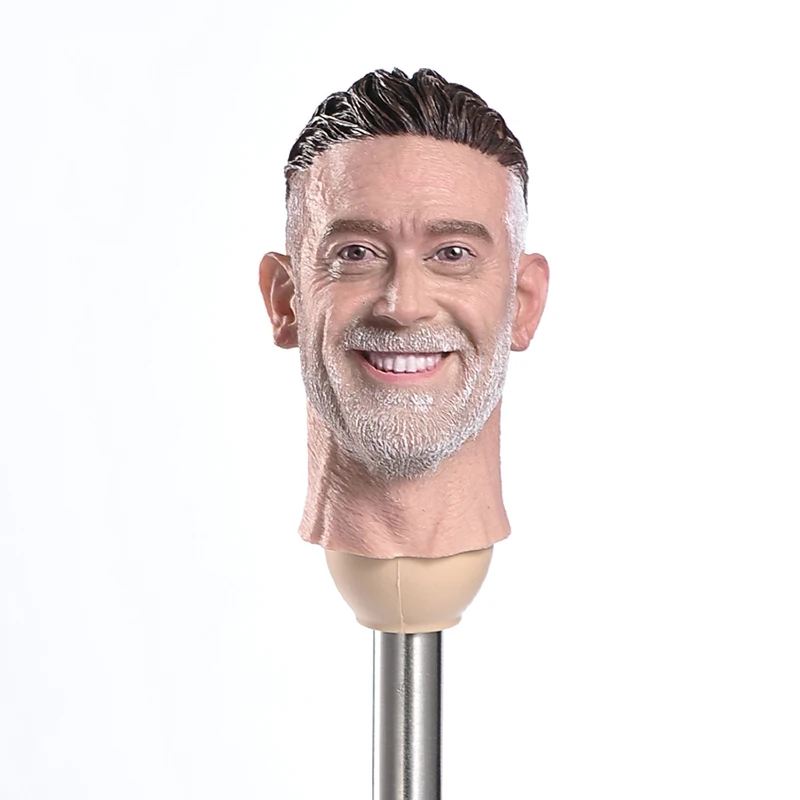 

1/6 Negan Jeffrey Dean Morgan Head Sculpt Carving Model Fit 12'' Male Soldier Action Figure Body Dolls