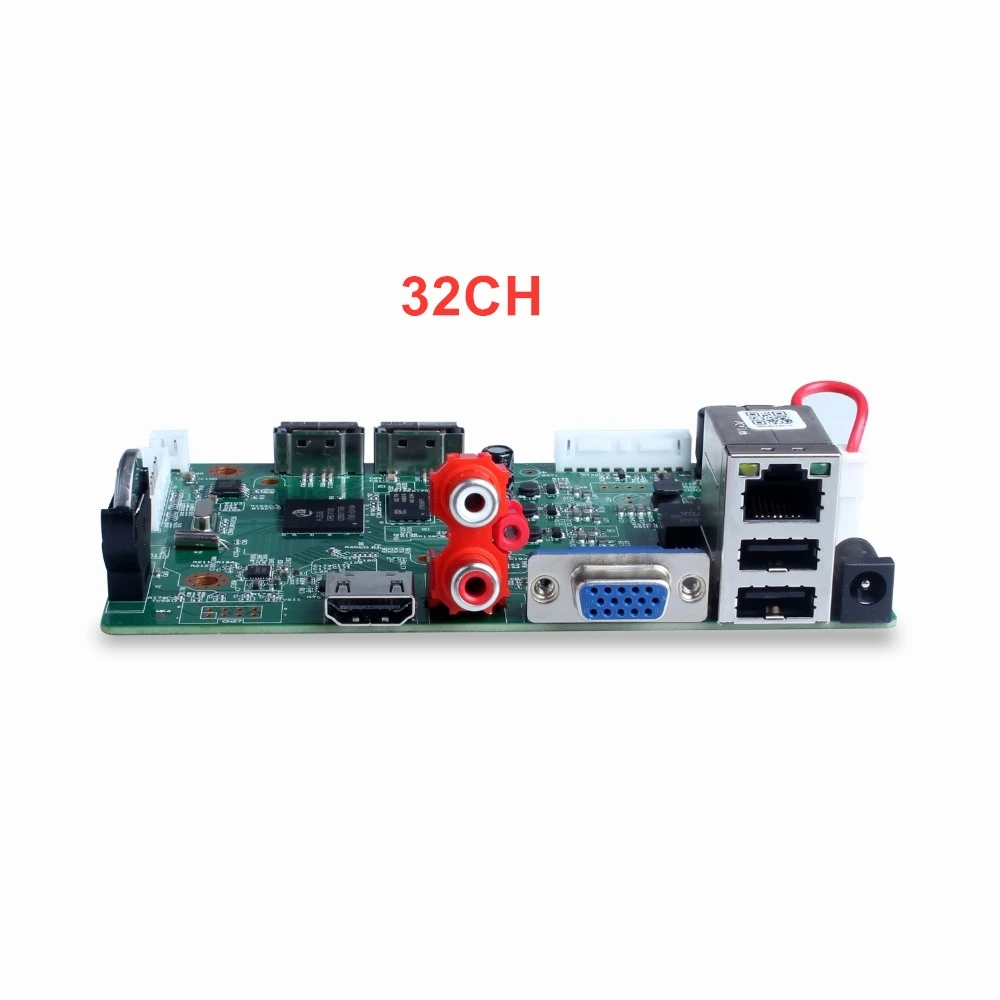 

H.265 32CH 5MP NVR Motherboard 1 SATA Ports ONVIF Security Network Video Recorder Board Module Xmeye APP Motion Detection