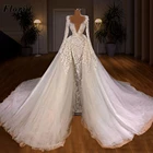 Сказочный индивидуальный заказ Бисер Свадебные платья турецкий 2021 Vestido De Noiva Арабский Дубай кружевные свадебные платья свадебное платье в стиле 