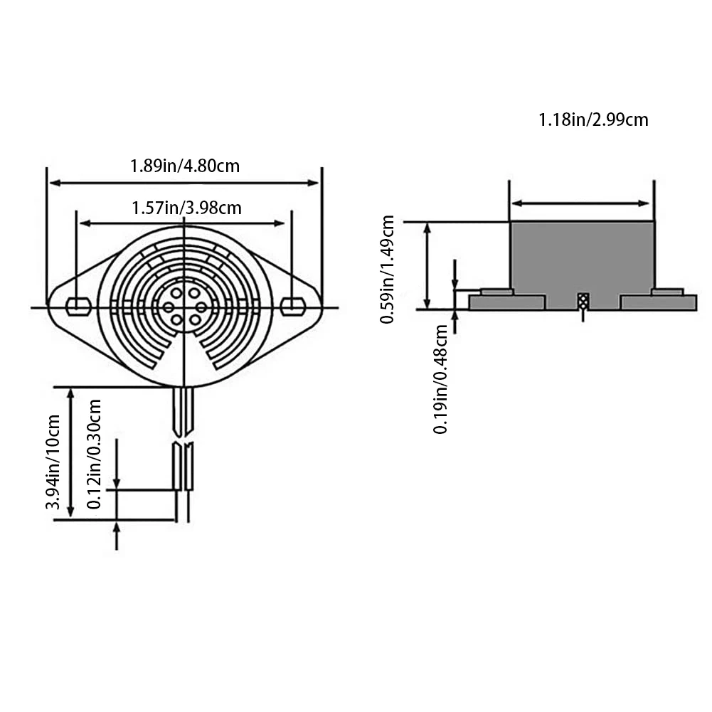 

2pcs Active Buzzer Magnetic Continous Beep Tone Alarm Ringer 3-24V MINI Active Piezo Buzzers Fit Buzzer Alarm Continuous Sounder