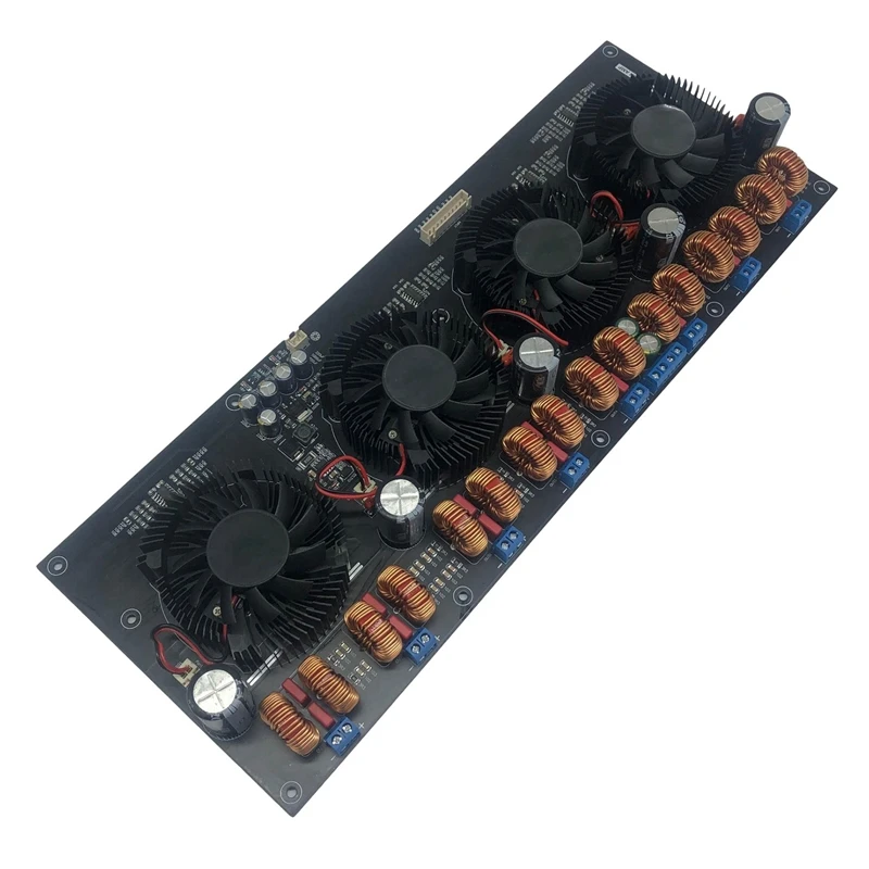 

Плата цифрового усилителя мощности TPA3255, 300 Вт x 8, 8-канальная плата высокомощного усилителя мощности класса D с вентилятором