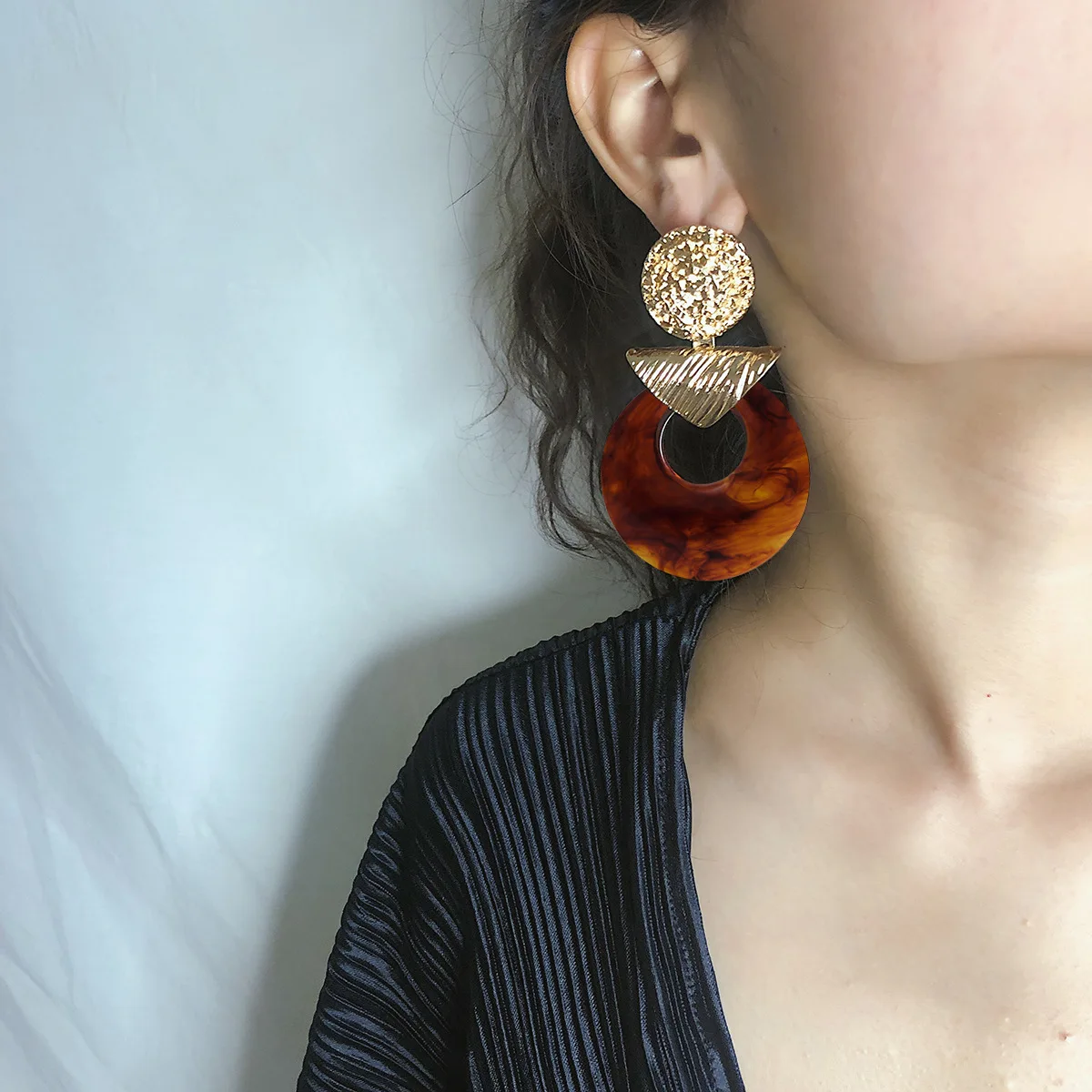 Винтажные этнические серьги для женщин массивные золотые Висячие Серьги