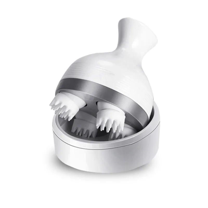 Masajeador de cabeza para mascotas, limpieza y amasamiento del cuero cabelludo de gatos y perros, masajeador el&eacute;ctrico de punto de acupuntura, nuevo-3