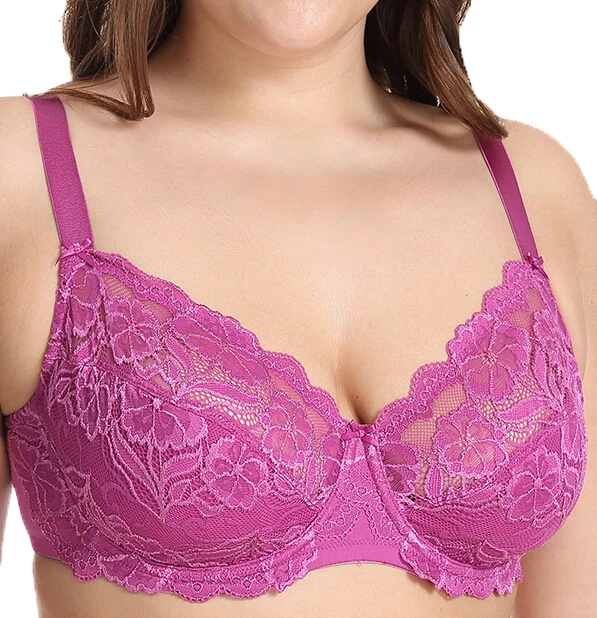 Прямая поставка женский бюстгальтер большого размера с полным покрытием без