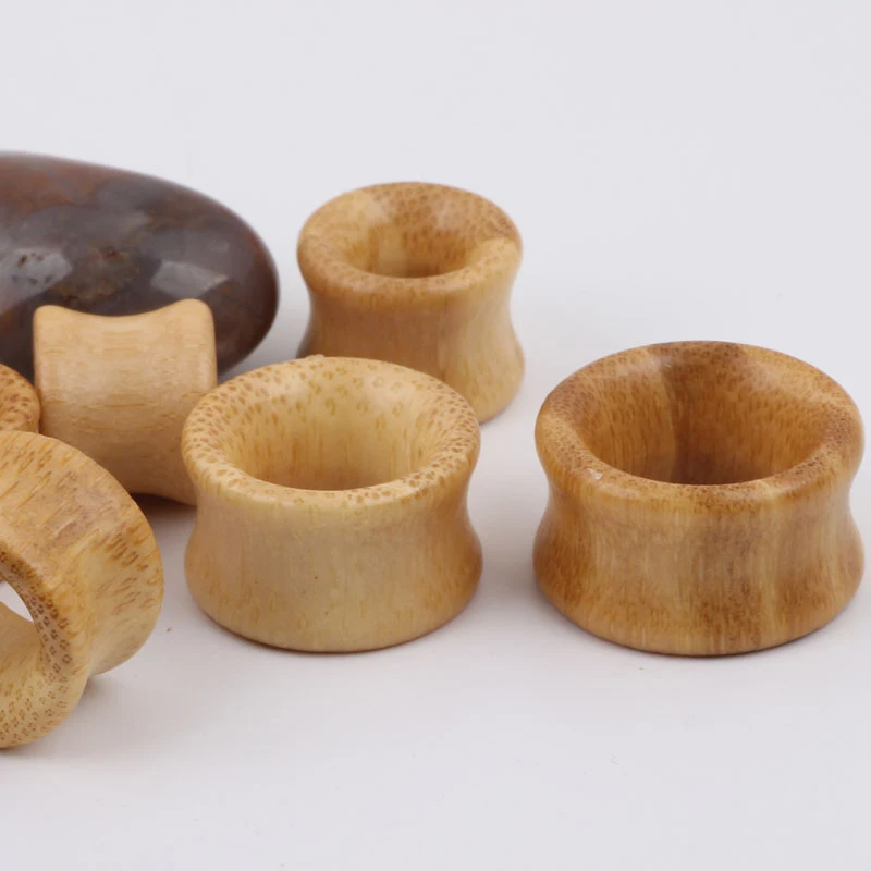 Деревянные серьги туннели для женщин и мужчин из бамбукового дерева расширитель