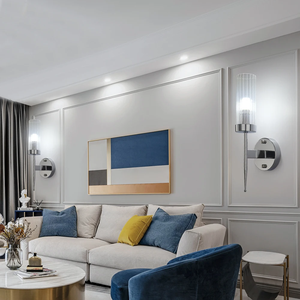 Современный одинарный светильник Настенный бра ing gold-bronze/хромированный