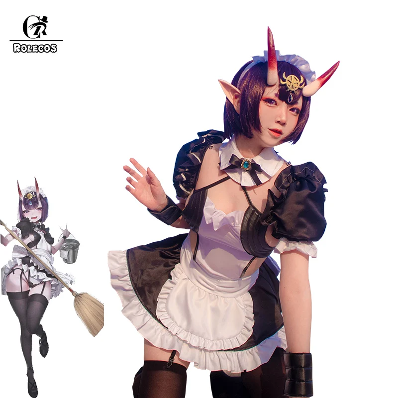 Косплей костюм ROLECOS из игры Fate Shuten douji соблазнительное платье горничной FGO женская