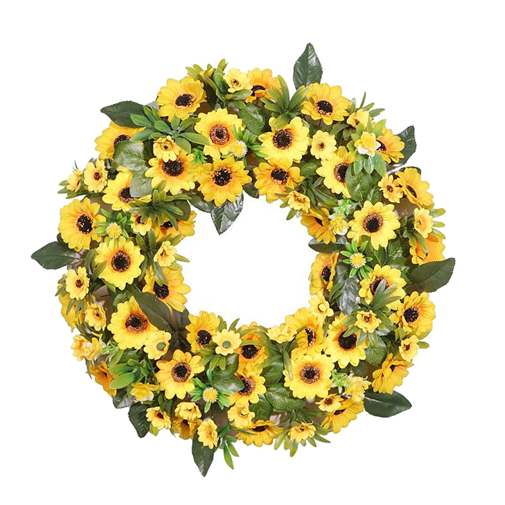 

Artificial Wreath 20'' Welcome Lifelike Garland Wreath Decoration