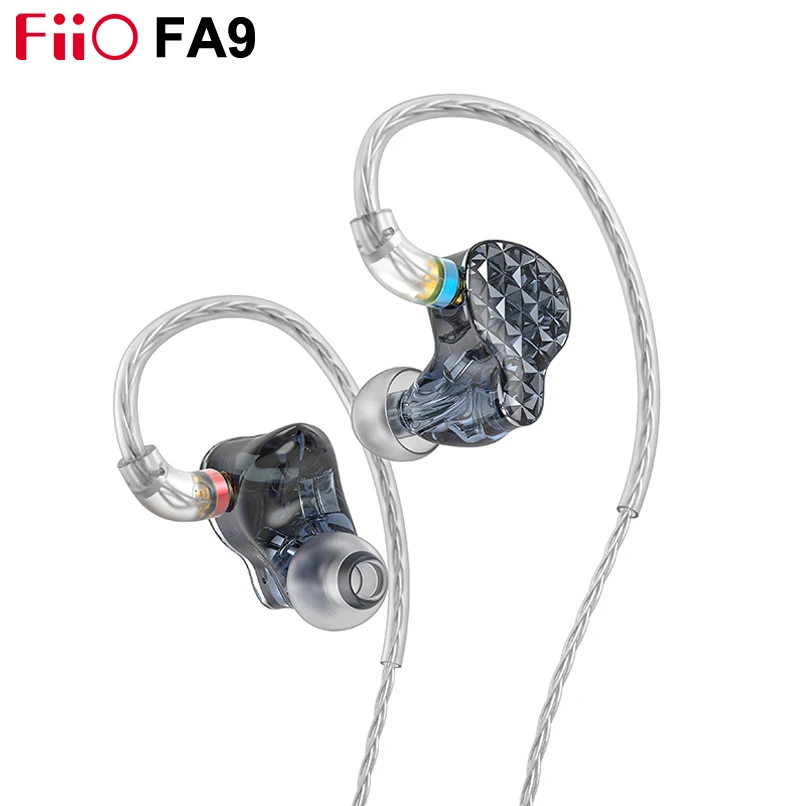 FIIO FA9 Hi-res 6 Knowles Balanced Armature Earphone 80.6mm ultra-long sound tube 4-way electronic crossover MMCX Plug