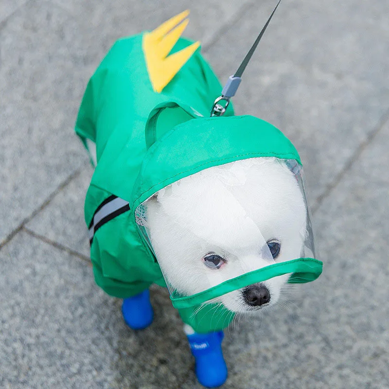 

Waterproof Dog Raincoat Jumpsuit for Small Dogs Pet Clothes Puppy Raincoat Yorkie Chihuahua Clothes Teddy Cloak Jacket