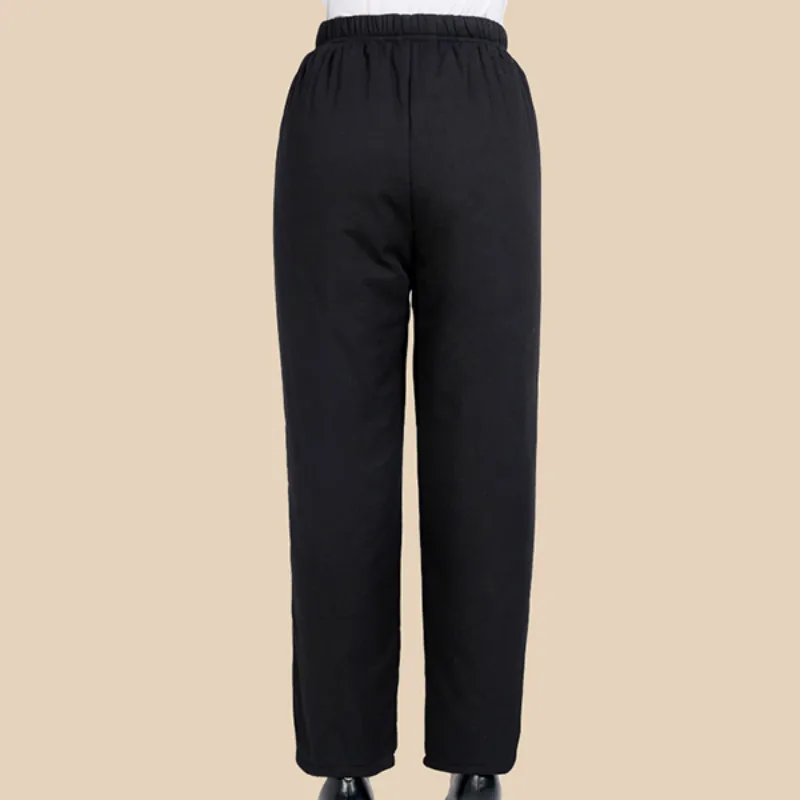 

2021 Women Winter Thick Pants Warm Female Casual Cotton Pants Loose High Waist Long Pencil Pants Trousers Plus Size 4XL Y35