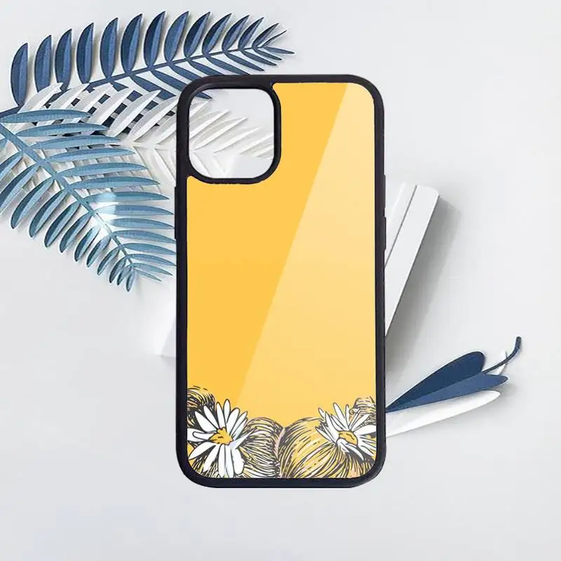 

Daisy beautiful flowers Phone Case PC for iPhone 11 12 pro XS MAX 8 7 6 6S Plus X 5S SE 2020 XR Luxury brand shell funda