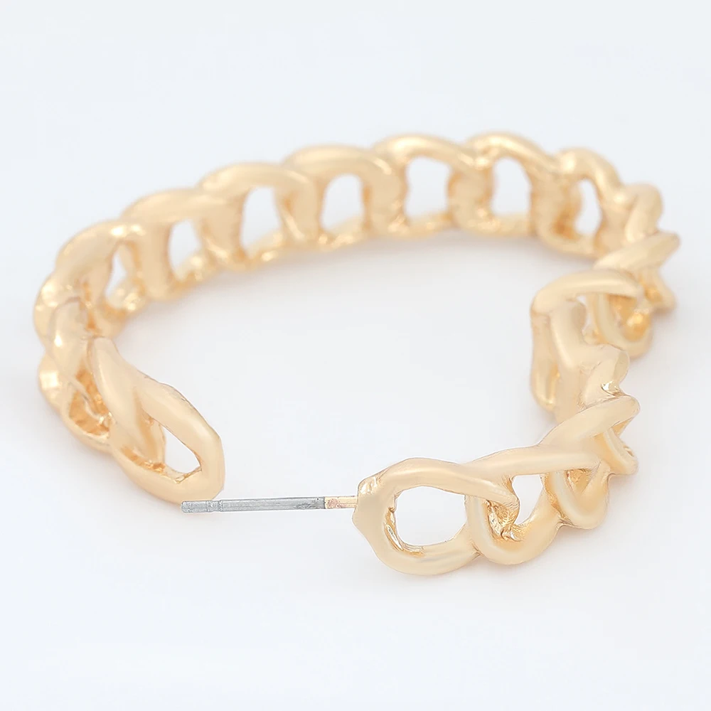 

Simple Alloy Series Notched Love Heart-shaped Hollow Metal Texture Earrings Trendy Women European And American Style Earrings