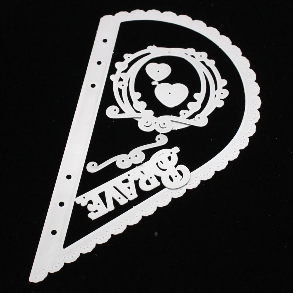 Штамп-планировщик в форме сердца металлический трафареты для скрапбукинга