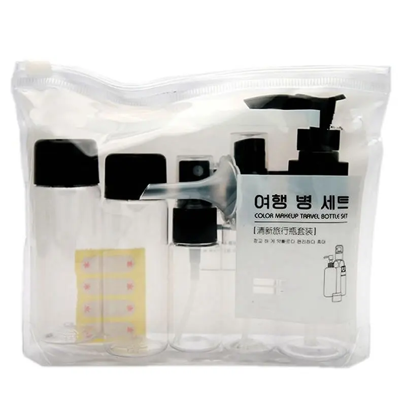 7 шт./лот дорожные аксессуары бутылка Портативный Косметический Горшок для
