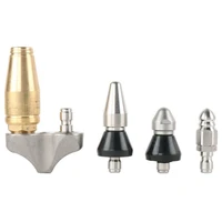 4 nozzles per lot high pressure sewer drain cleaning nozzle sewer jetter heads
