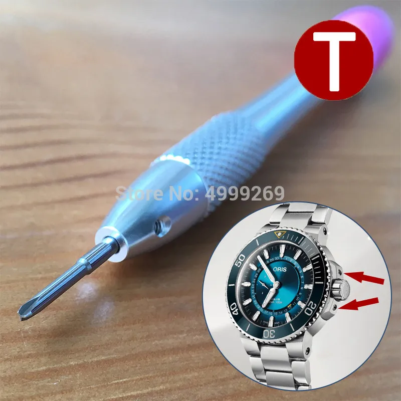 T Стальная специальная отвертка для Audemars Piguet, Bvlgari, Bulova, IWC, Richard Mille, Rocks, Omega watch parts tools - Цвет: T