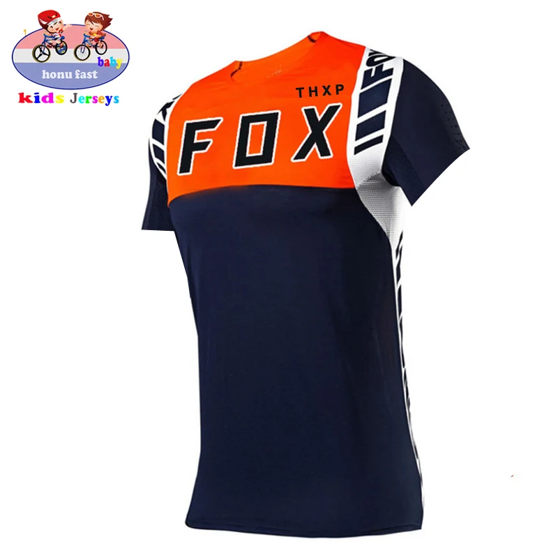 

2021 children's cross-country motorcycle jersey, FOX MTB DH MX cycling jersey, can be customized