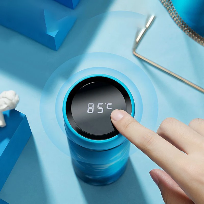 Интеллектуальный термос из нержавеющей стали бутылка с температурным дисплеем