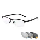 Близорукость очки фотохромные Для мужчин Для женщин Для мужчин близорукость очки кадр с цвет линзы солнцезащитные очки миопия Eyewear-1.0-1.5  3,5