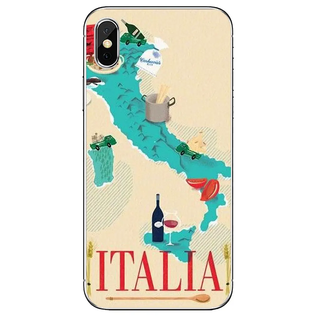Чехол для телефона LG G5 G6 G7 Q6 Q7 Q8 Q9 V10 V20 V30 X Power 2 3 Spirit G2 G3 G4 Mini Italy-Flag-IT-Eagle-Map-Banner |
