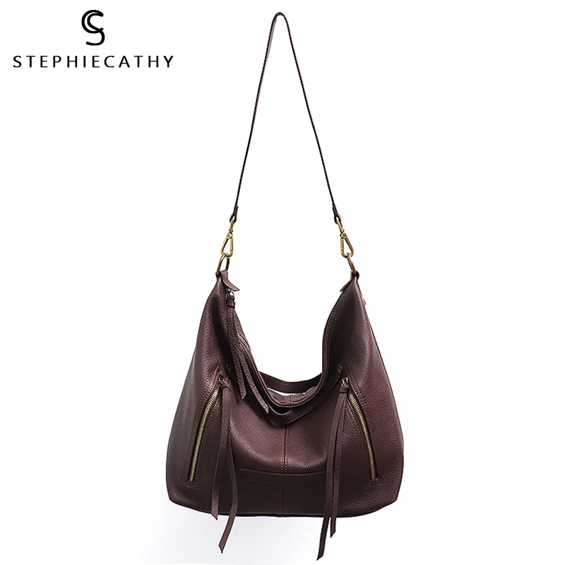 SC сумка через плечо из натуральной кожи Женская винтажная брендовая