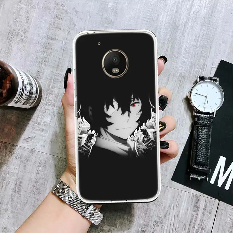 Bungo бродячие собаки Dazai аниме чехол для телефона Motorola Moto G9 G8 G7 G6 G5 E6 E5 E4 Plus Play Power One