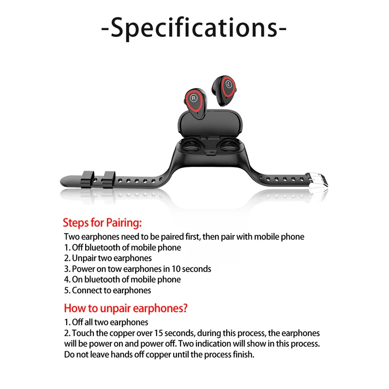 Смарт-часы M1 новейший умный браслет с искусственным интеллектом Bluetooth-наушниками