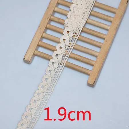 3 yard 1.9cm 3 ярда хлопчатобумажная кружевная ткань для дома аксессуары для украшения одежды Домашний текстиль материалы DIY Руководство dentelle - Цвет: 3 yard 1.9cm