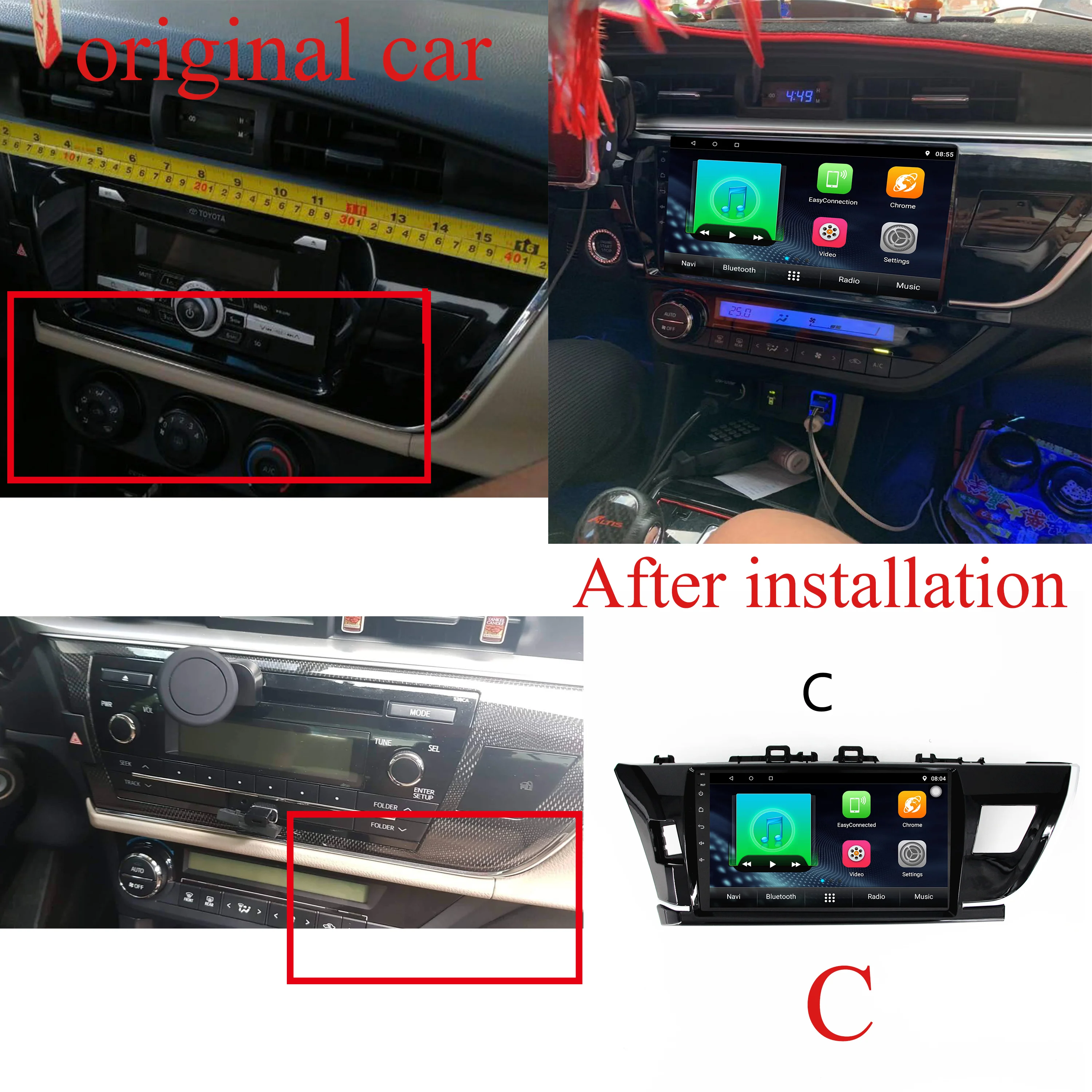 10' 2din автомобильный gps Радио навигатор 2G+ 3 2G Android мультимедийный плеер для toyota Corolla с радио BTstereo FM wifi