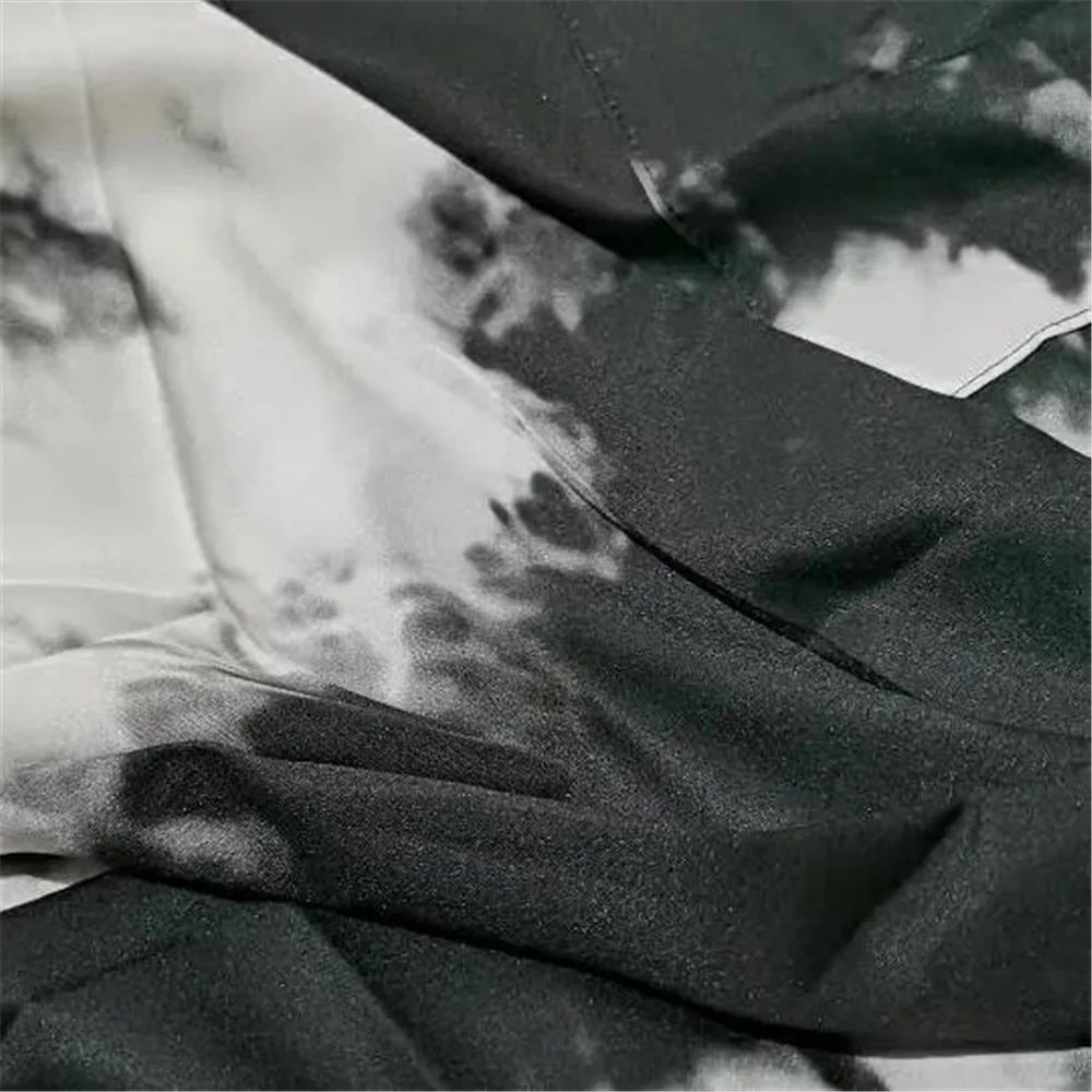

Dark Style Gothic Tie Dye Loose Long Sleeve Shirt Bf Spring Autumn All-Match Tops Korean Punk Cool Harajuku Couple Streetwear