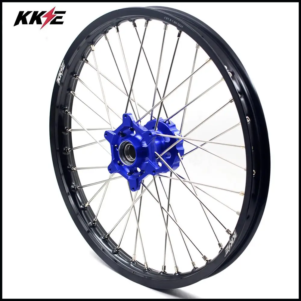 Колесные диски KKE 21 & 18 Enduro для HK TE TC FE FC 125 250 350 450 2014 2021 синяя втулка|motorcycle wheel|wheel for
