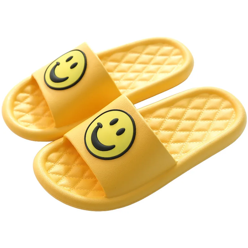 

EVA slippers summer non-slip household indoor home bathroom cute smiley bath