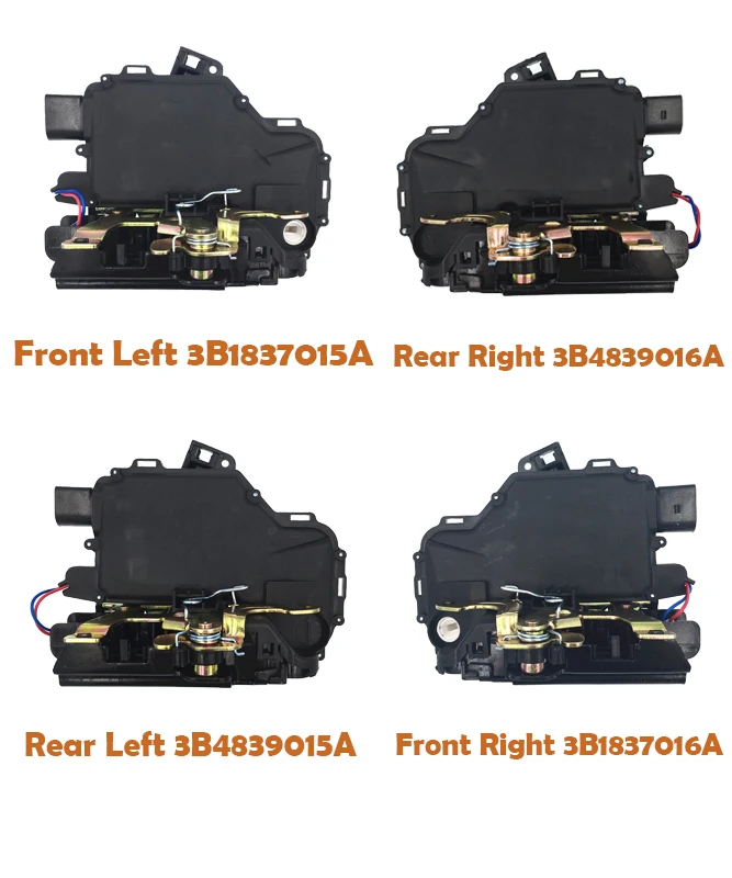 Новые приводы защелки замка двери 3B1837015A 3B1837016A 3B4839015A 3B4839016A передний задний левый