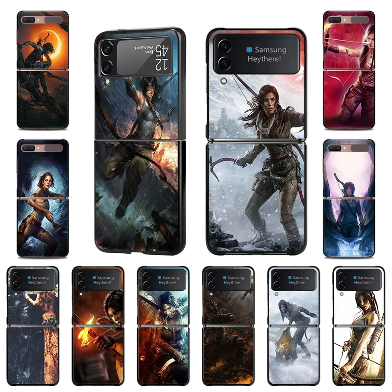 

Флип-чехол для Samsung Galaxy Z, классный роскошный высококачественный черный чехол для телефона с рисунком в виде гробницы