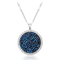ms betti 2021 spring clearance round rhinestones pendant necklace new design girls gift for womens day wedding party jewelry