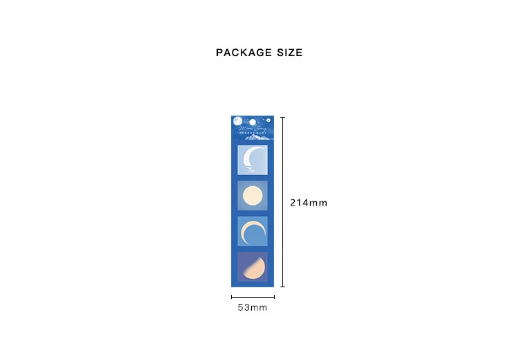 

6Sheets/pack Kawaii Cute Moon PET Stickers Ablum Diary Scrapbooking Label Sticker Stationery School Office Office Supplies n765