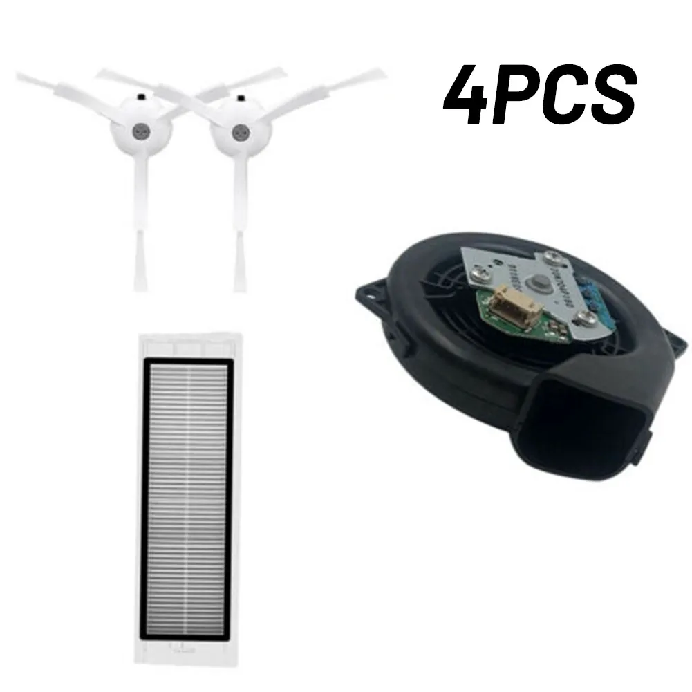 

4pcs/set Fan Motor Random Color Side Brush Filter Kit For Xiaomi S50 S51 S55 Model Robot Vacuum Cleaner Accessories
