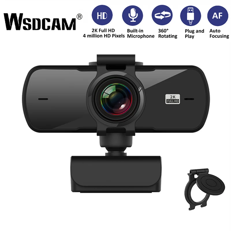 

Wsdcam 2040*1080P Webcam 2K Computer PC WebCamera with Microphone for Live Broadcast Video Calling Conference Work Camera Web PC