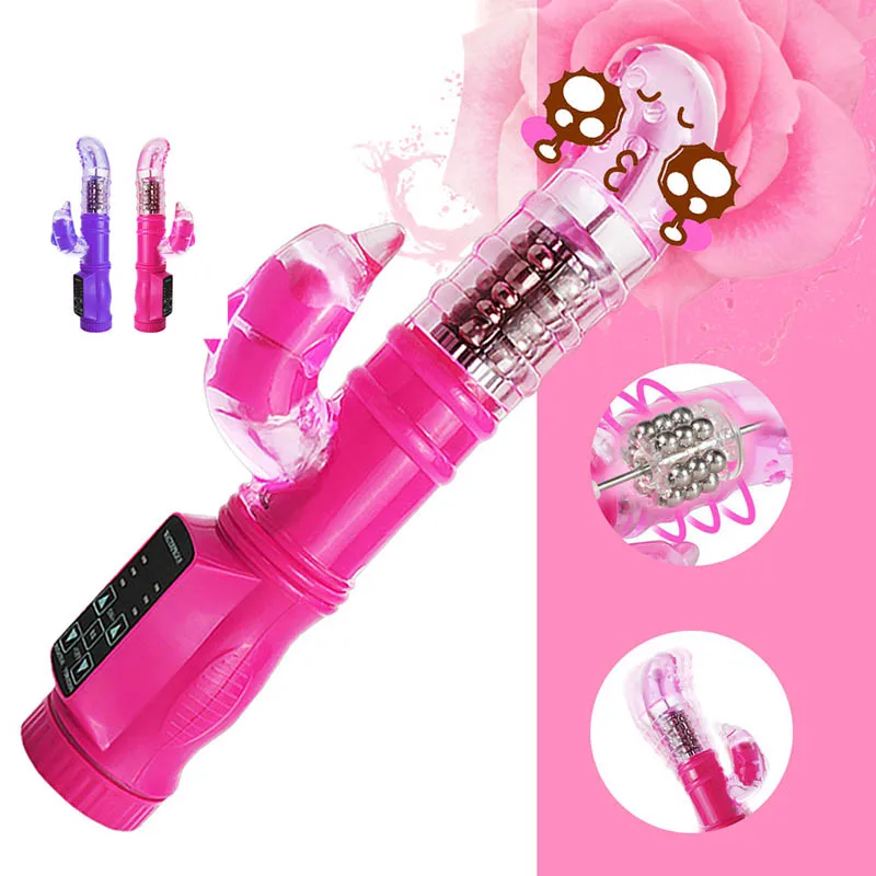 5 режимов вращения + 12 Дельфин женские вибраторы двойной Стимулятор клитора